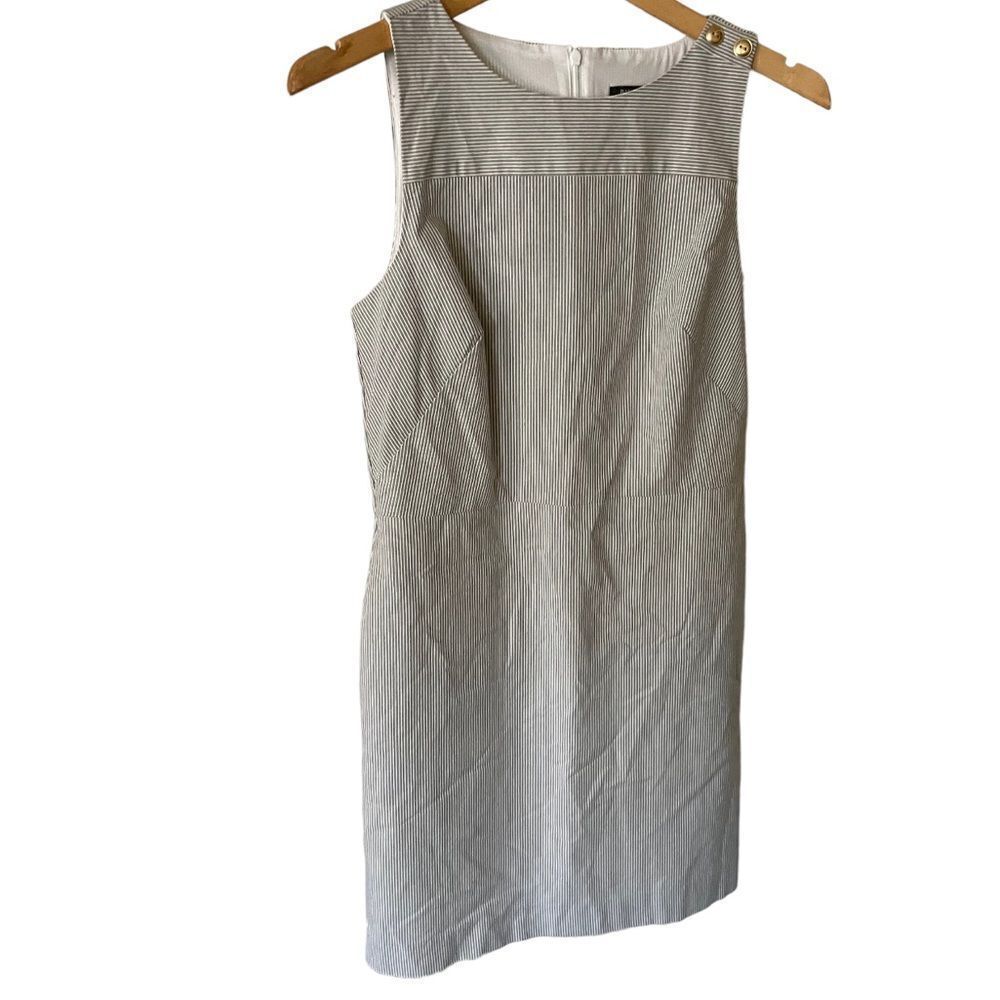 Banana Republic Gray & White Dress, size 4